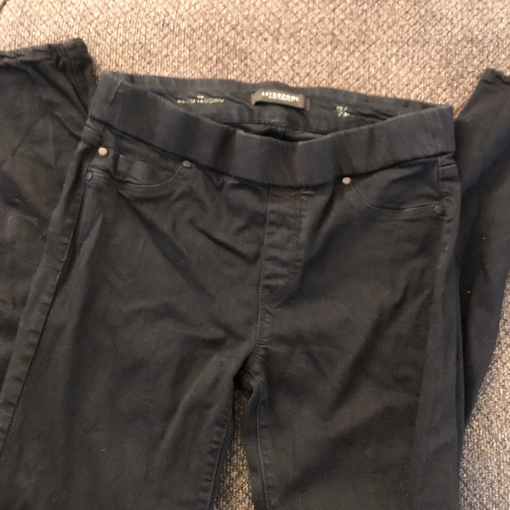 Liverpool The Denim Leggings in Black size 12/32